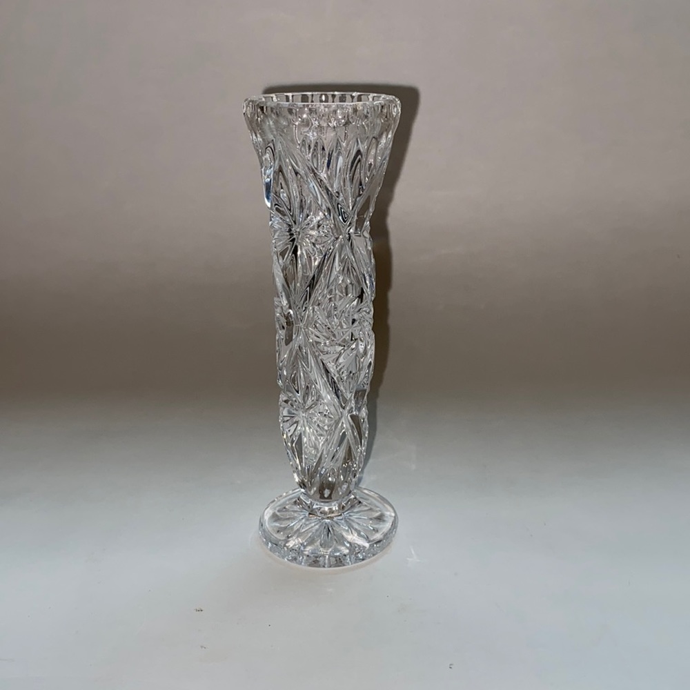 Vintage Pressed Glass Bud Vase